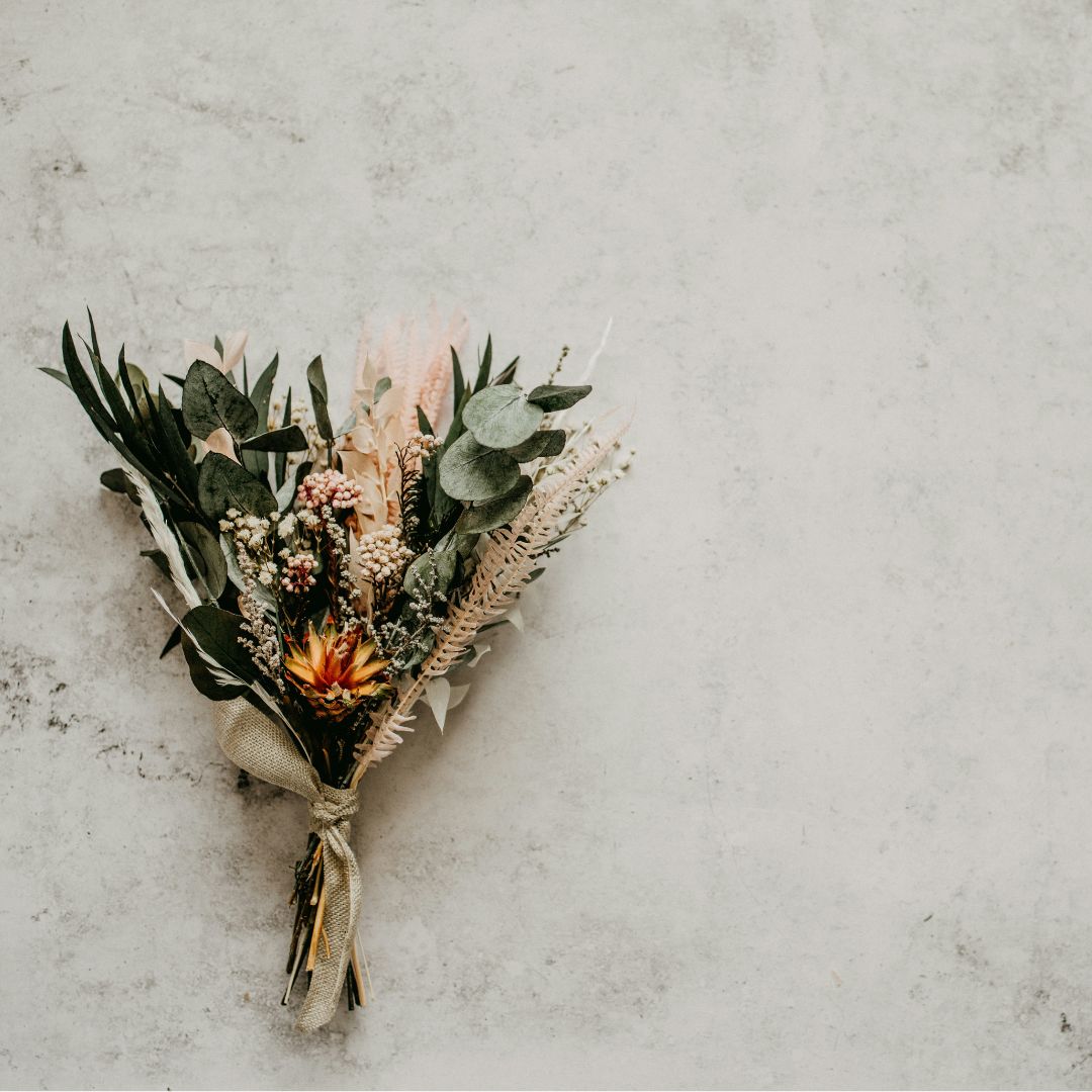 bouquet in heart shape  